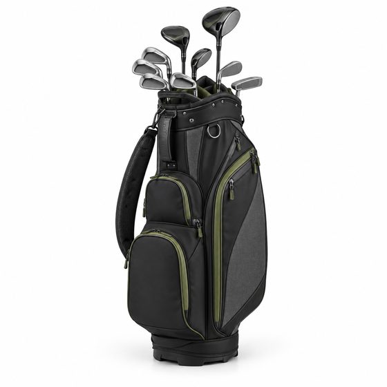 Golfbag mit Golfschlägern für den Golfgepäckversand